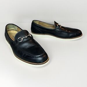 Cole Haan Grand OS Black Venetian Bit Loafers